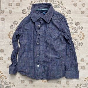 Andy and Evan Kids Blue Striped Button-Down Shirt